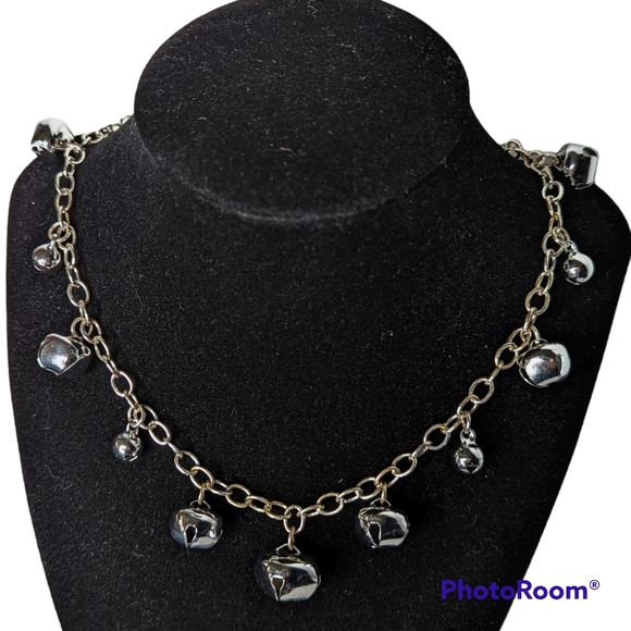Silver Bells Necklace 18" Chain & 11 Bells Lobster Clasp Adjustable Extension - Picture 11 of 12
